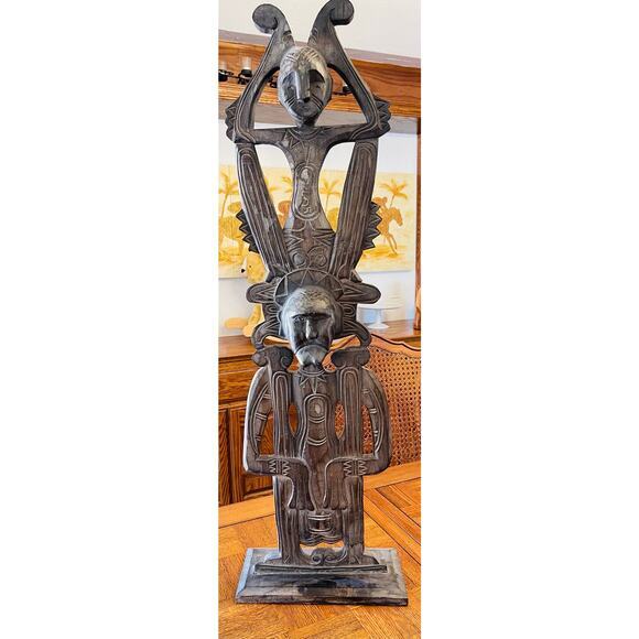 No brand Other - Vintage Tribal wood carving statue